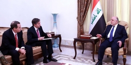 Abadi looking with Vice Kerry support reforms and increase air strikes 778413507